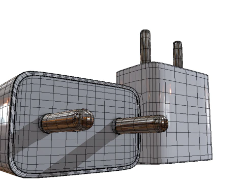 Apple Adapter 3D Model