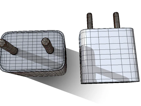 Apple Adapter 3D Model