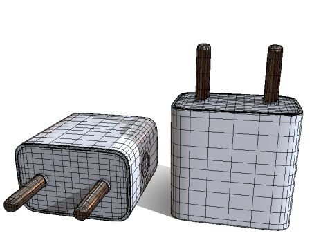 Apple Adapter 3D Model