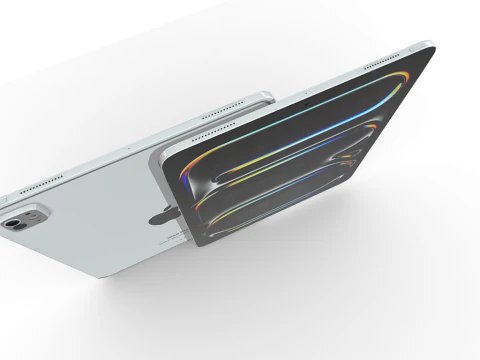 Apple iPad Pro Silver 3D Model
