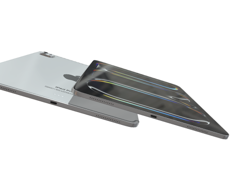 Apple iPad Pro Silver Modelo 3D