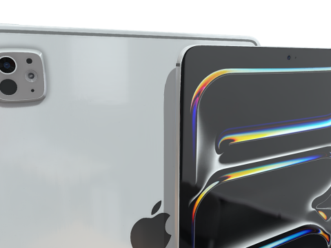 Apple iPad Pro Silver Modelo 3D