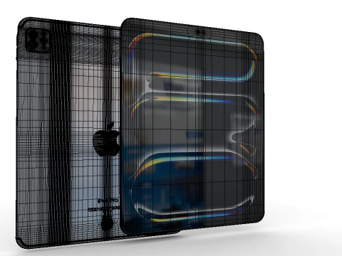Apple iPad Pro Silver 3D Model