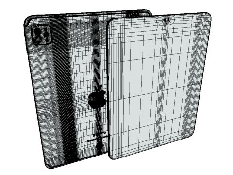 Apple iPad Pro Silver Modelo 3D