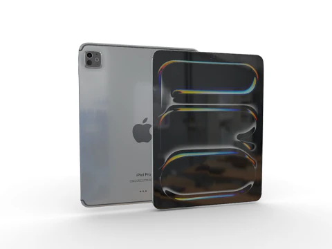 アップル iPad Pro シルバー 3Dモデル