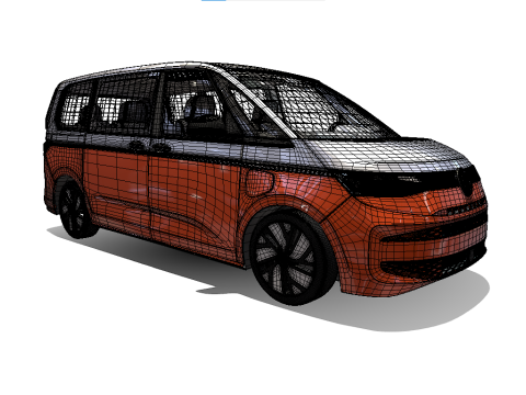 Volkswagen Multivan style 3D Model