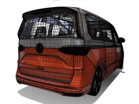 Estilo Volkswagen Multivan Modelo 3D