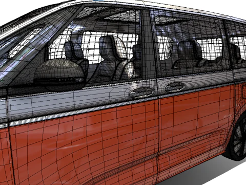 Estilo Volkswagen Multivan Modelo 3D
