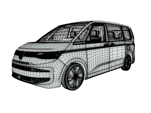 Volkswagen Multivan style 3D Model