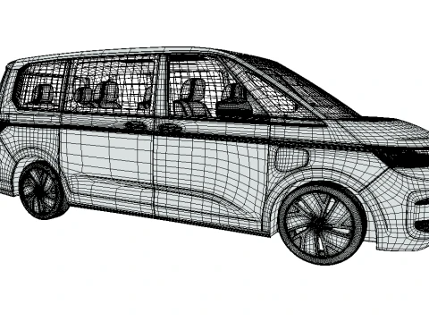 Estilo Volkswagen Multivan Modelo 3D