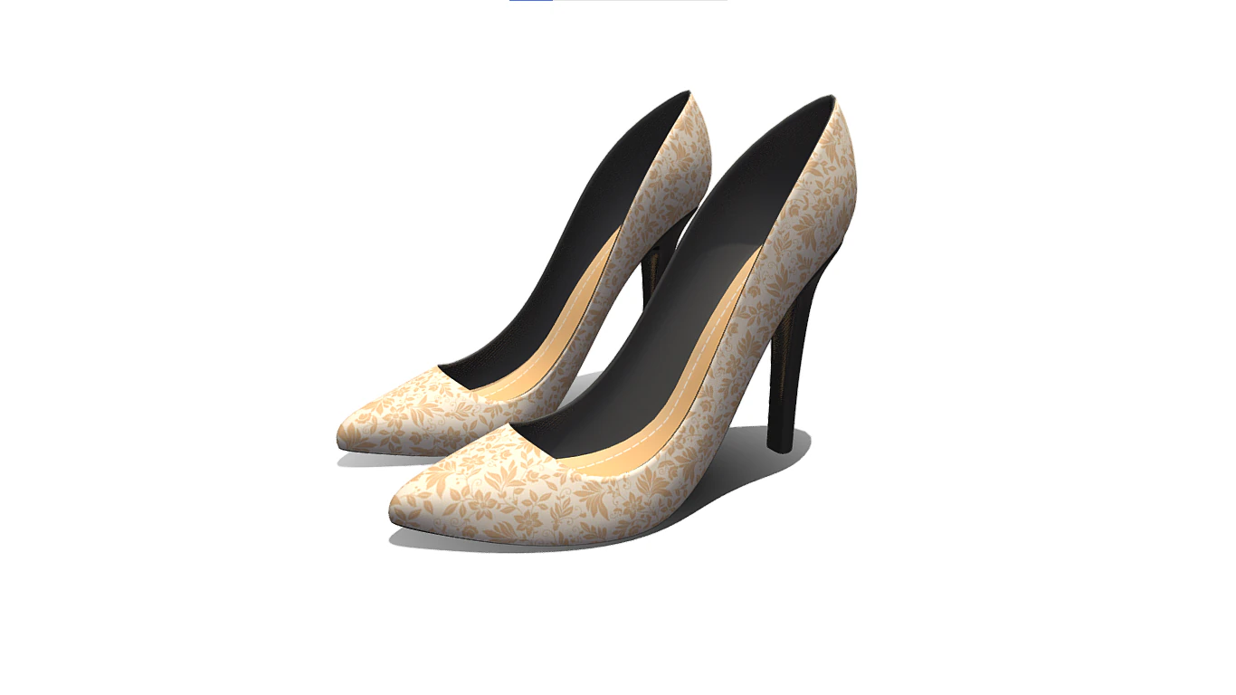 High Heels 3D Model .c4d .max .obj .3ds .fbx .stl .blend