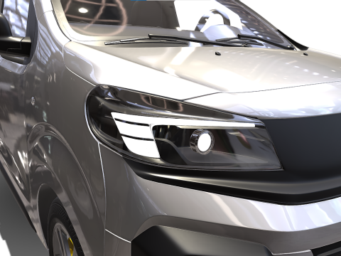 Vauxhall Vivaro Panel Van Pro 3D Model