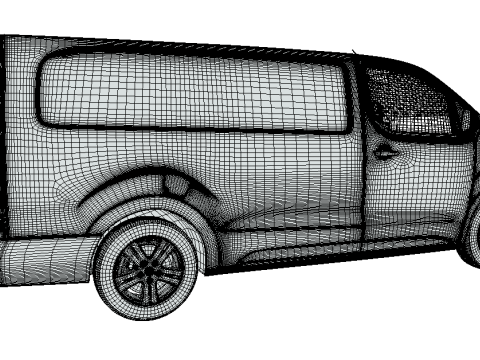 Vauxhall Vivaro Panel Van Pro 3D Model