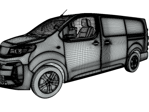 Vauxhall Vivaro Panel Van Pro 3D Model
