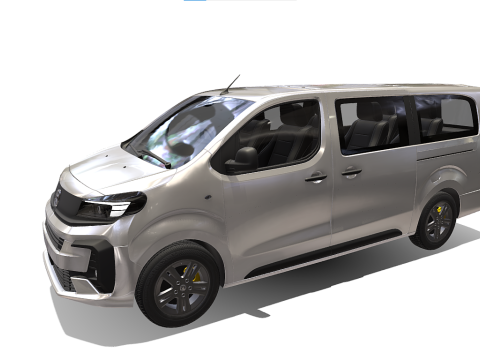 Vauxhall vivaro passenger van 3Dモデル