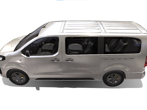 Vauxhall vivaro passenger van Modelo 3D