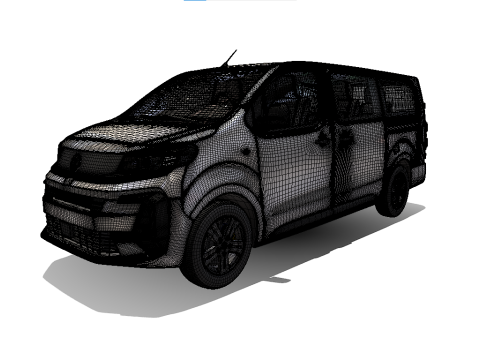 Vauxhall vivaro passenger van Modelo 3D