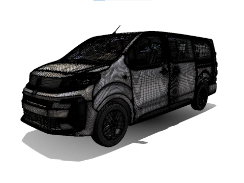 Vauxhall vivaro passenger van 3D Model