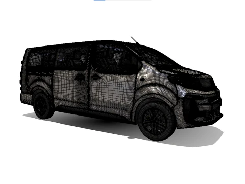 Vauxhall vivaro passenger van 3D Model