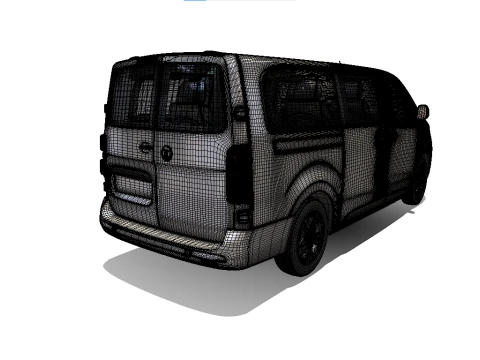 Vauxhall vivaro passenger van 3D Model