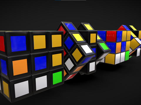 Rubik s Cube Model 3D