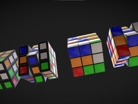 Rubik s Cube Model 3D