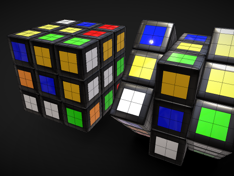 Rubik s Cube Model 3D