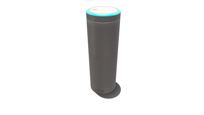 Amazon Echo 3D Model .c4d .max .obj .3ds .fbx .stl .blend 