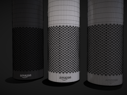 AmazonEchoBlackWhiteGrey Modello 3D