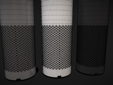 AmazonEchoBlackWhiteGrey Modello 3D