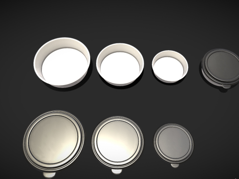 Food-container Model 3D
