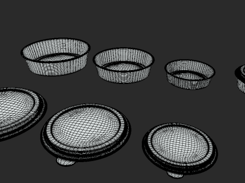 Food-container Model 3D