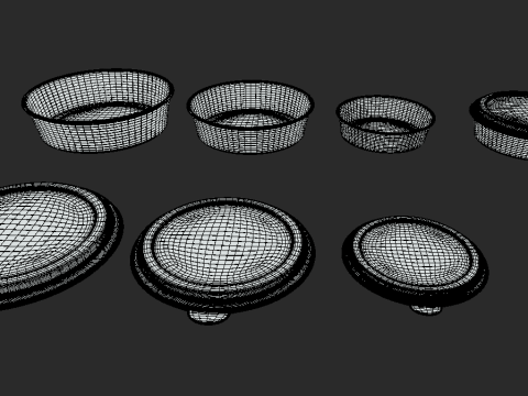 Food-container Model 3D