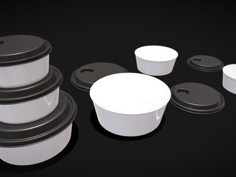 Food containerprinter Modelo 3D