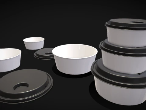 Food containerprinter 3D Model