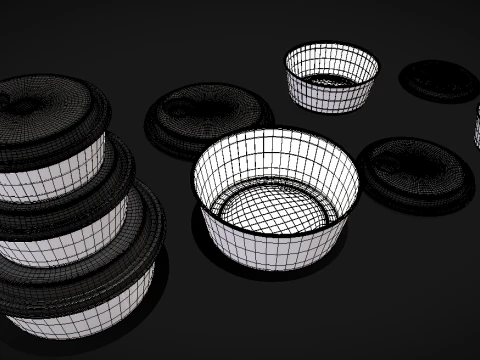 Food containerprinter 3D Model