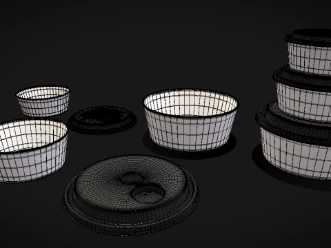 Food containerprinter 3D Model