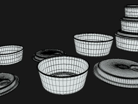 Food containerprinter 3D Model