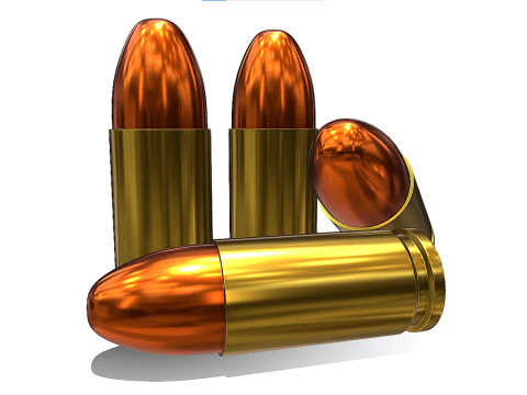 Proiettile sparato Modello 3D