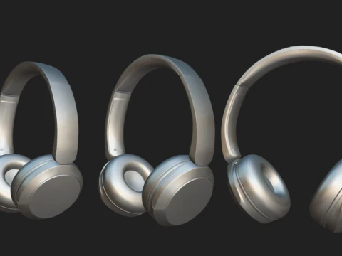 BluetoothHeadphoneSonyWHCH52 3D Model