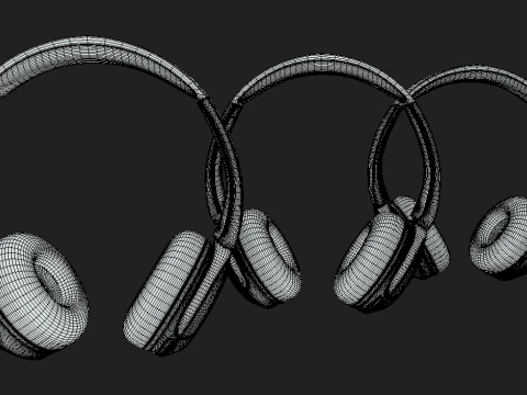 BluetoothHeadphoneSonyWHCH52 3D Model