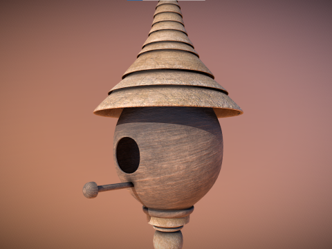 Bird House 3D Model