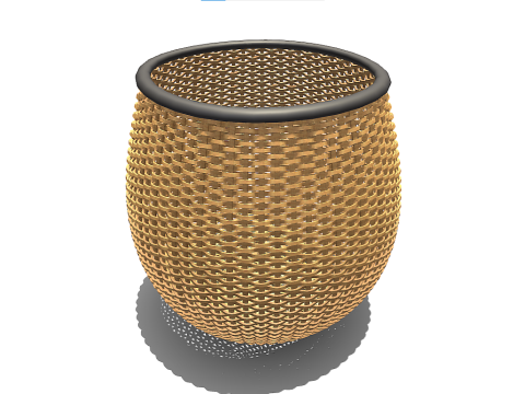 Weaving Basket 3D Model