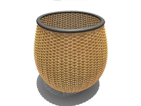 Weaving Basket 3D Model