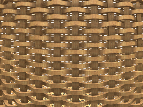 Weaving Basket 3D Model