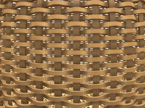 Weaving Basket 3D Model