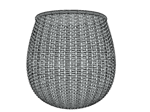 Weaving Basket 3D Model