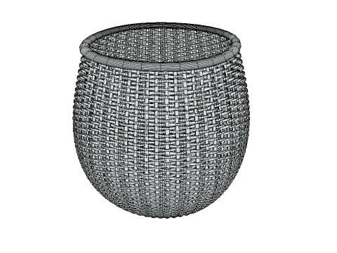 Weaving Basket 3D Model