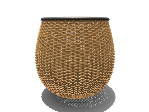 Weaving Basket 3D Model