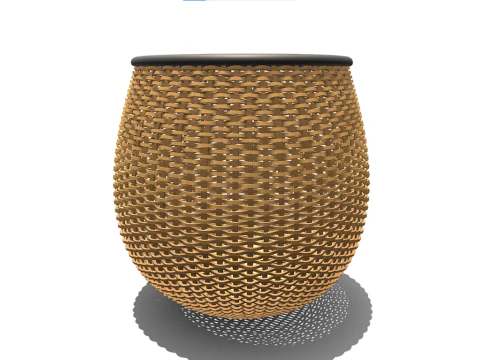 Weaving Basket 3D Model